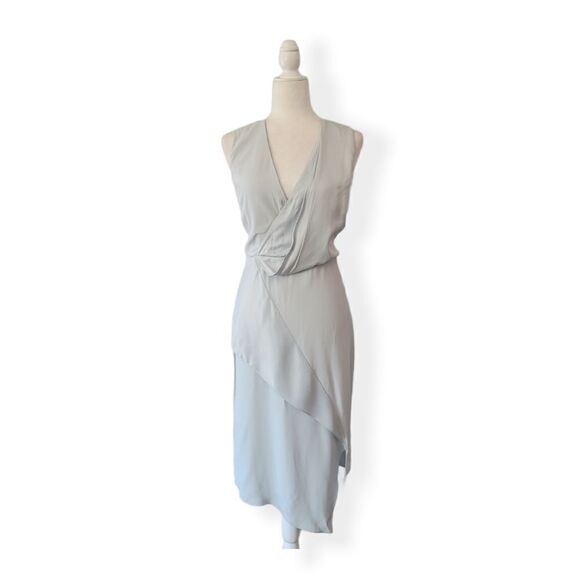 Top shop drape front midi dress - Picture 1 of 16